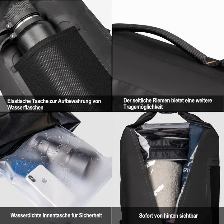 Blackace arteesol Wasserdichter Rucksack - Dry Bag 20L 30L 40L 45L Wasserfester Rucksack Seesack Was