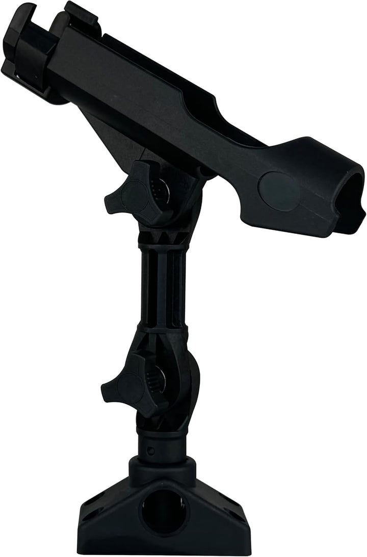 2 Stück Baitcaster/Spinnrutenhalter mit seitlicher Deckhalterung Verlängerungshalter + Halterung, Ve