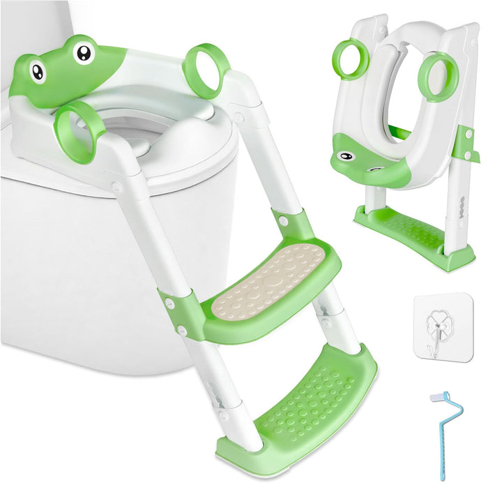 Toilettensitz Kinder mit Treppe,Toilettentrainer für Kind,Toilettenleiter für Kind,2-in-1 kinder Toi