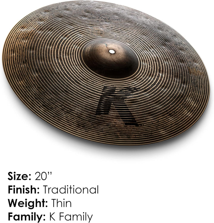 Zildjian K Custom Series - 20" Special Dry Crash Cymbal 20 Zoll Special Dry Crash, 20 Zoll Special D