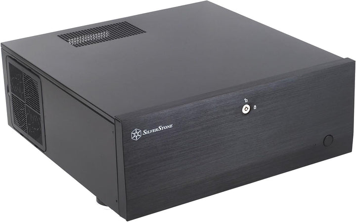 SilverStone SST-GD07B - Grandia HTPC ATX Desktop Gehäuse mit hochleistungsfähigem und geräuscharmen