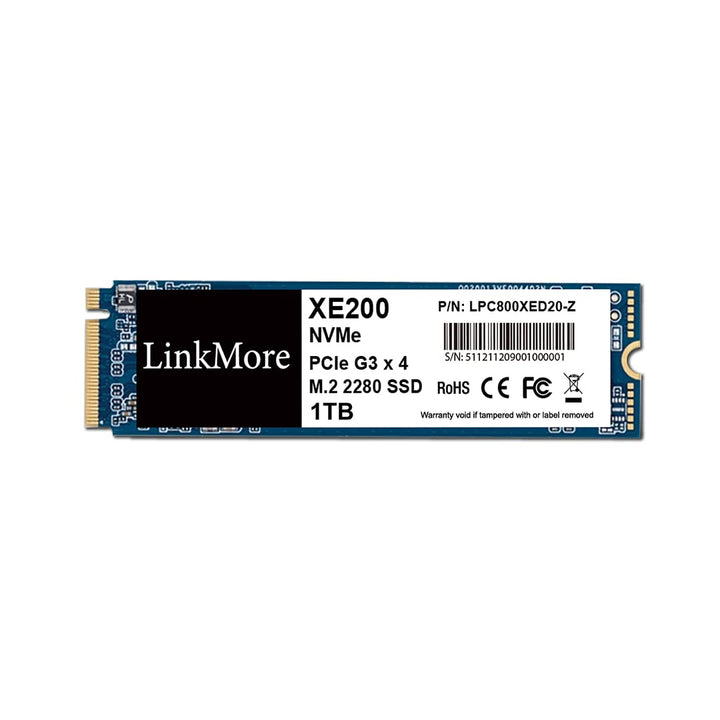 LinkMore XE200 1TB M.2 2280 PCIe Gen 3X4 interne SSD, Solid State Drive, bis zu 2500 MB/s für Latop