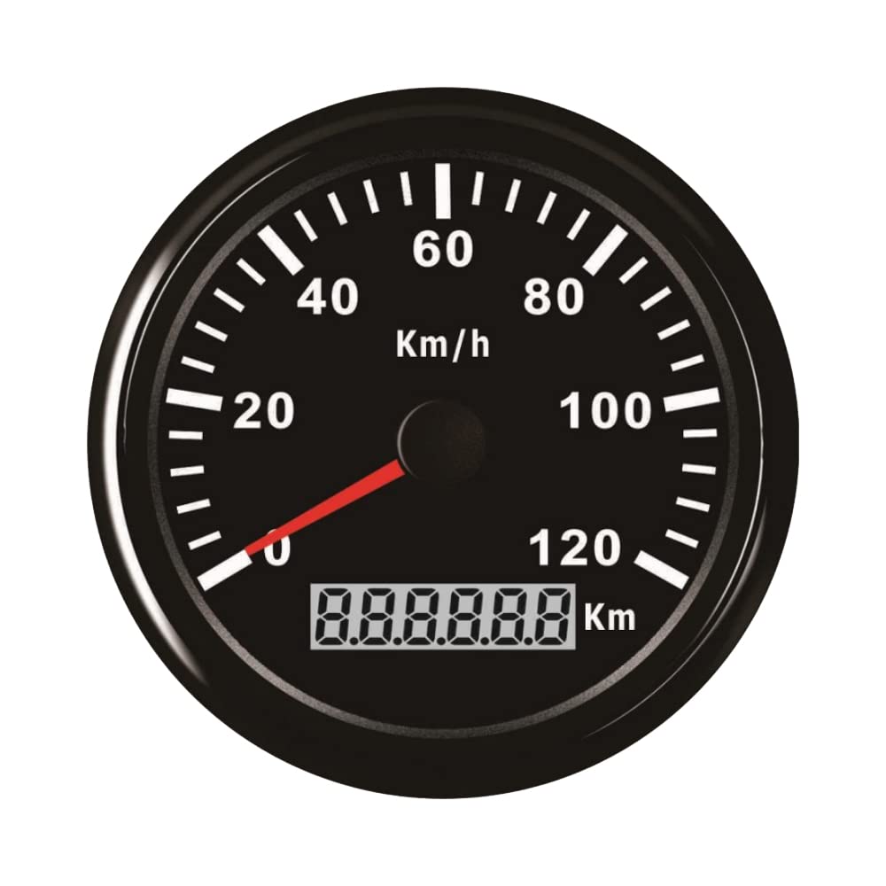 ELING GPS Tachometer Geschwindigkeitsmesser 120KM/H für Auto Motorrad Boot Yacht mit Hintergrundbele