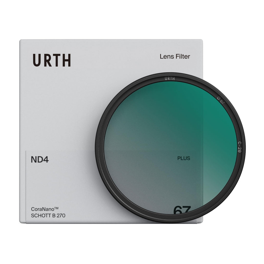 Urth 52 mm Graufilter ND4 (2 Stop) ND Filter (Plus) — Neutraldichte, 20-lagig nanobeschichtet, ultra