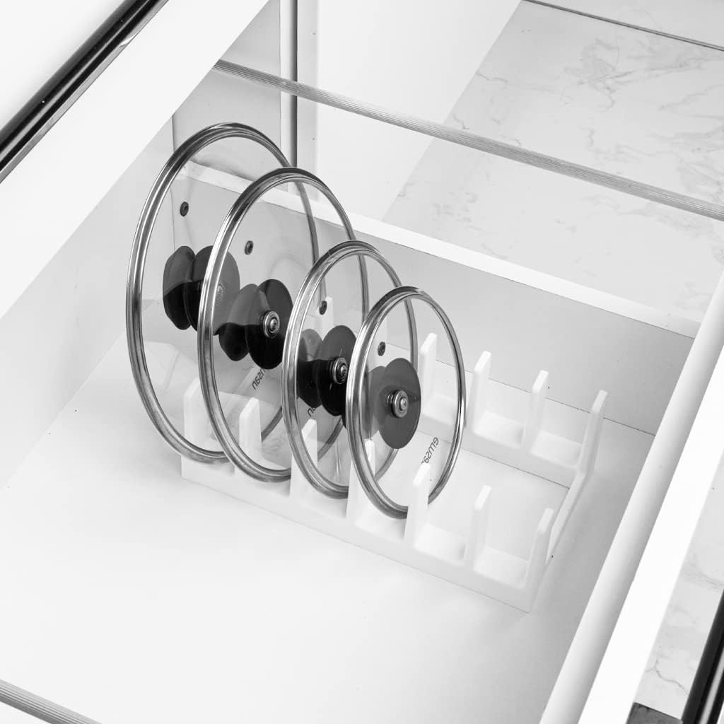 BOAA Fresh Topfdeckelhalter für sechs Deckel oder Pfannen, Küchenaufbewahrung, Geschirrhalter für di