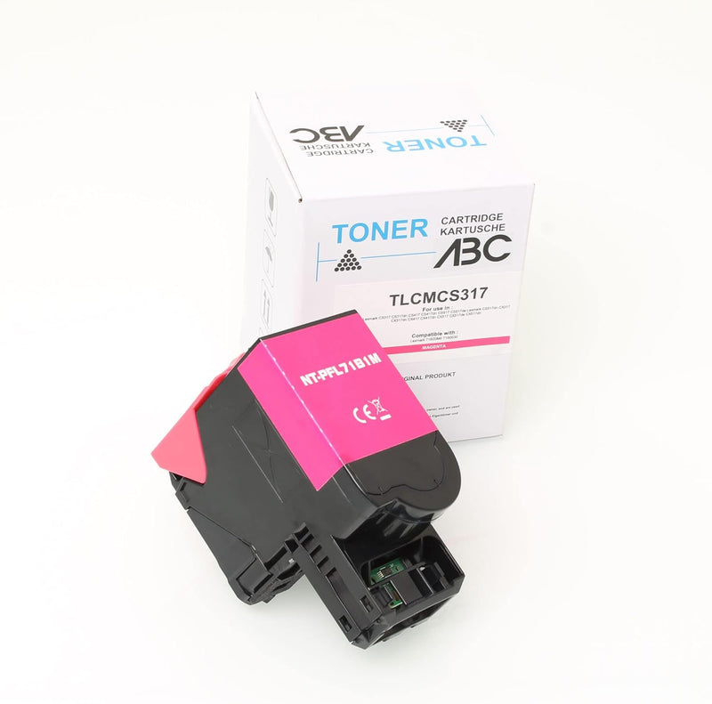 ABC Alternativ Toner Magenta für Lexmark CS317 CS317dn CS417 CS417dn CS517 CS517de Lexmark CS517dn C