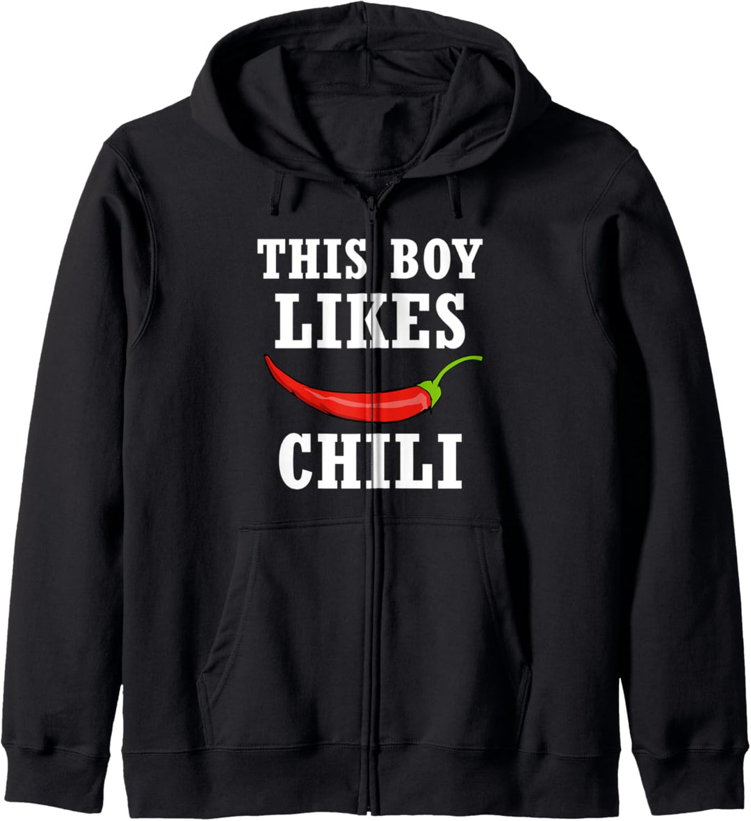 Junge mag Chili Mexikanisch Würziges Essen Essen Kapuzenjacke