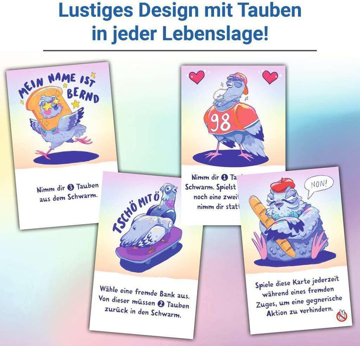 Ravensburger 22688 - Oh my Pigeons! - Das Tauben-Rauben Partyspiel - Kartenspiel und Partyspiel für