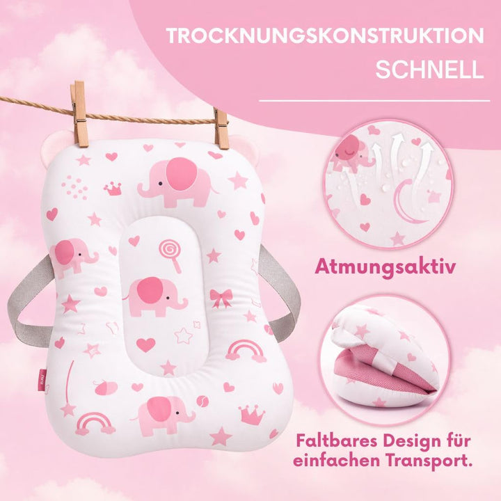 Baby Badewanneneinsatz – Baby Badewannenkissen für Badewanne - Babywanne Einsatz &amp; Badewannensitz ab