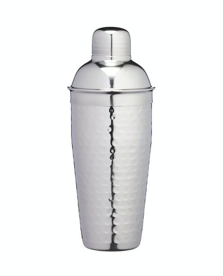 BarCraft, Luxuriöser Cocktail-Shaker in Deluxe-Silber für die Zubereitung von Cocktail-Mixgetränken,