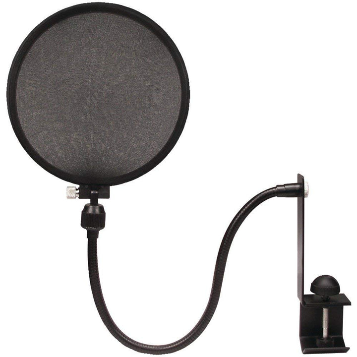 Nady MPF-6 6-Inch Clamp On Microphone Pop Filter with Flexible Gooseneck and Metal Stabilizing Arm P