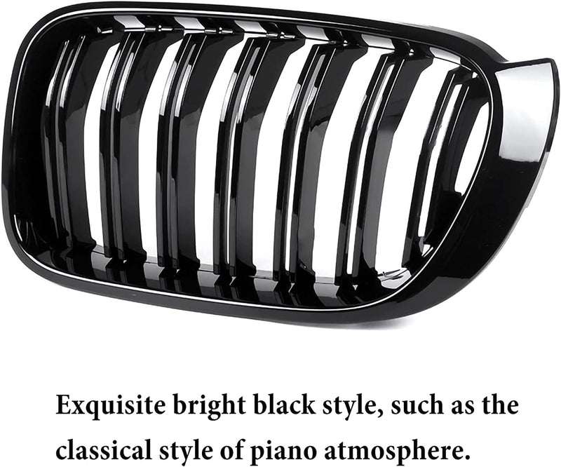 Gangying F25 Nieren Schwarz Kühlergrill für BMW X Serie X3 X4 F25 F26 Grill 2014-2018 ABS glänzend s