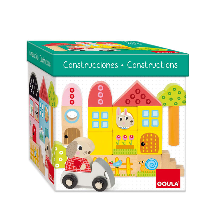 Jumbo D50201 Goula-Konstruktion, 40 Holzteile, Mehrfarbig