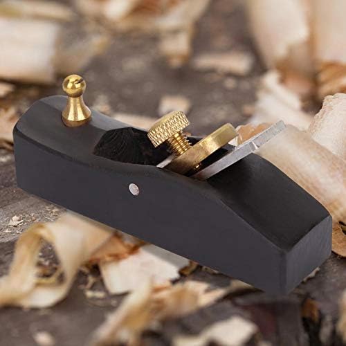 Fasenhobel Holz, Holzhobel mit Griffen aus Ebenholz für Verarbeitung von Holz Hand Plane 80mm, 80mm