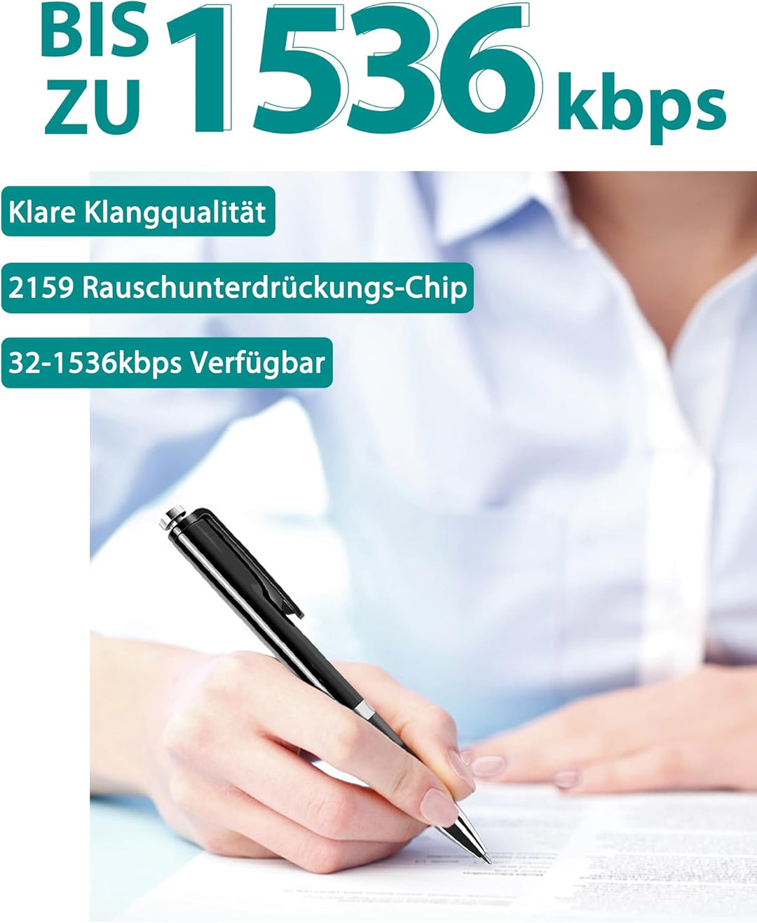 64GB Diktiergerät, XIXITPY Sprachaktivierter Aufnahmegerät mit 908 Stunden Aufnahmekapazität und One