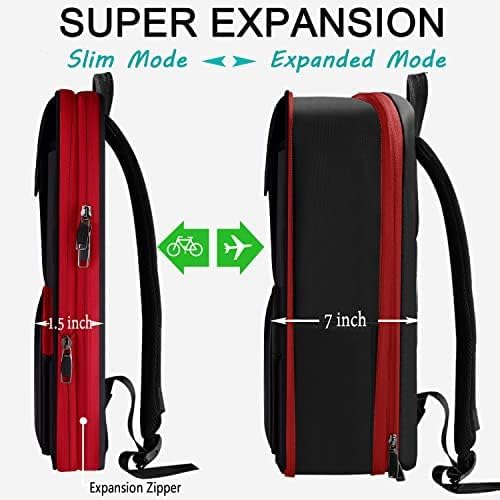 ZINZ 13 14 15 16 Zoll Schlank und Erweiterbar Laptop Rucksack Wasserdicht Notebook Tasche für Männer