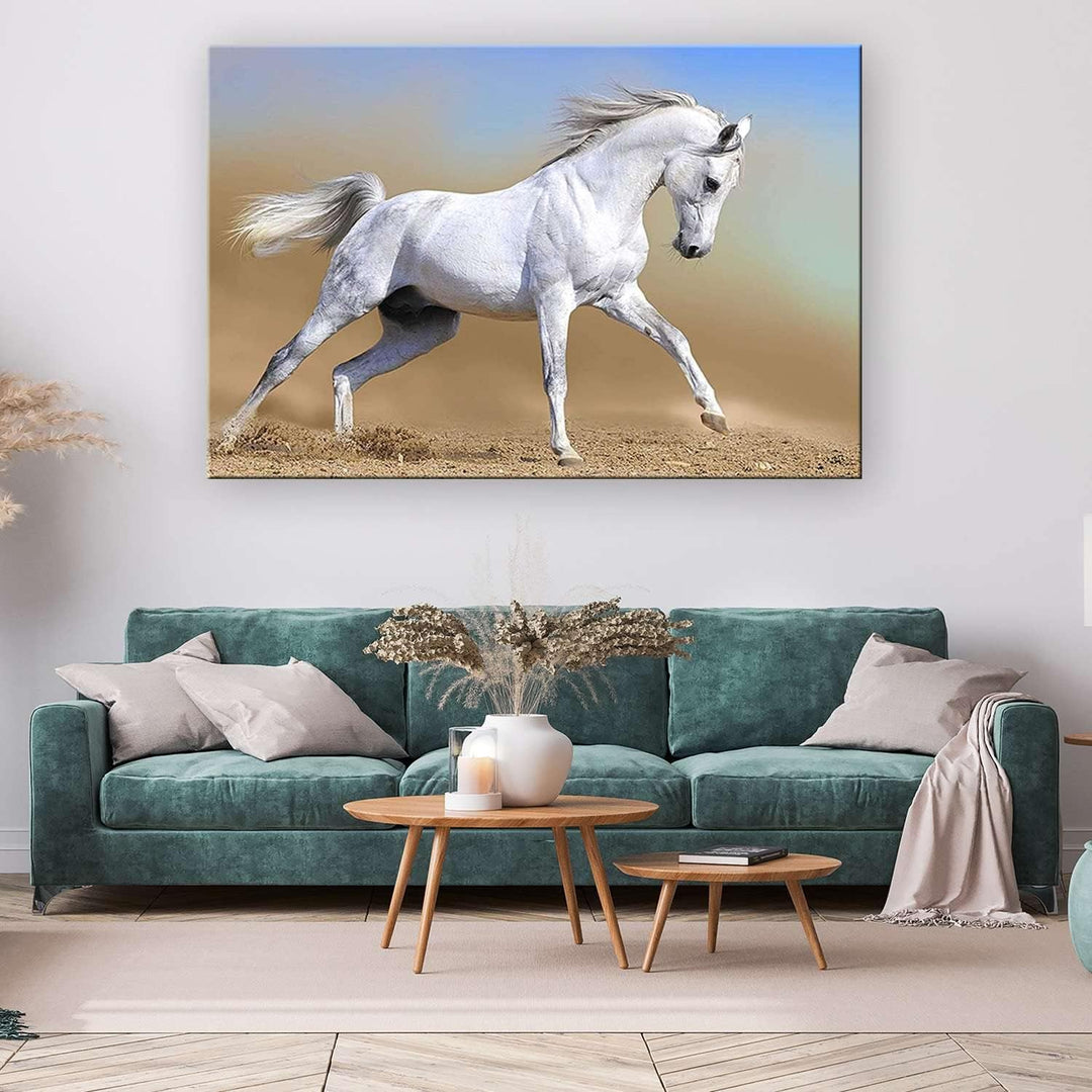 Startonight Bilder Arabisches Pferd, Leinwandbilder Moderne Kunst, Tiere Wanddeko Kunstdrucke, Wandb