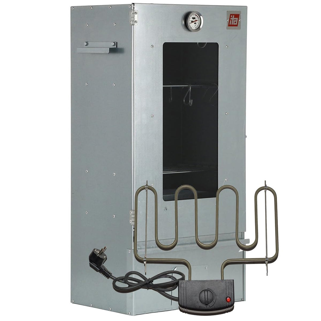 ITA Elektrischer Räucherofen 7002 - Premium Räucherschrank aus Edelstahl 81 cm mit Elektroheizung &