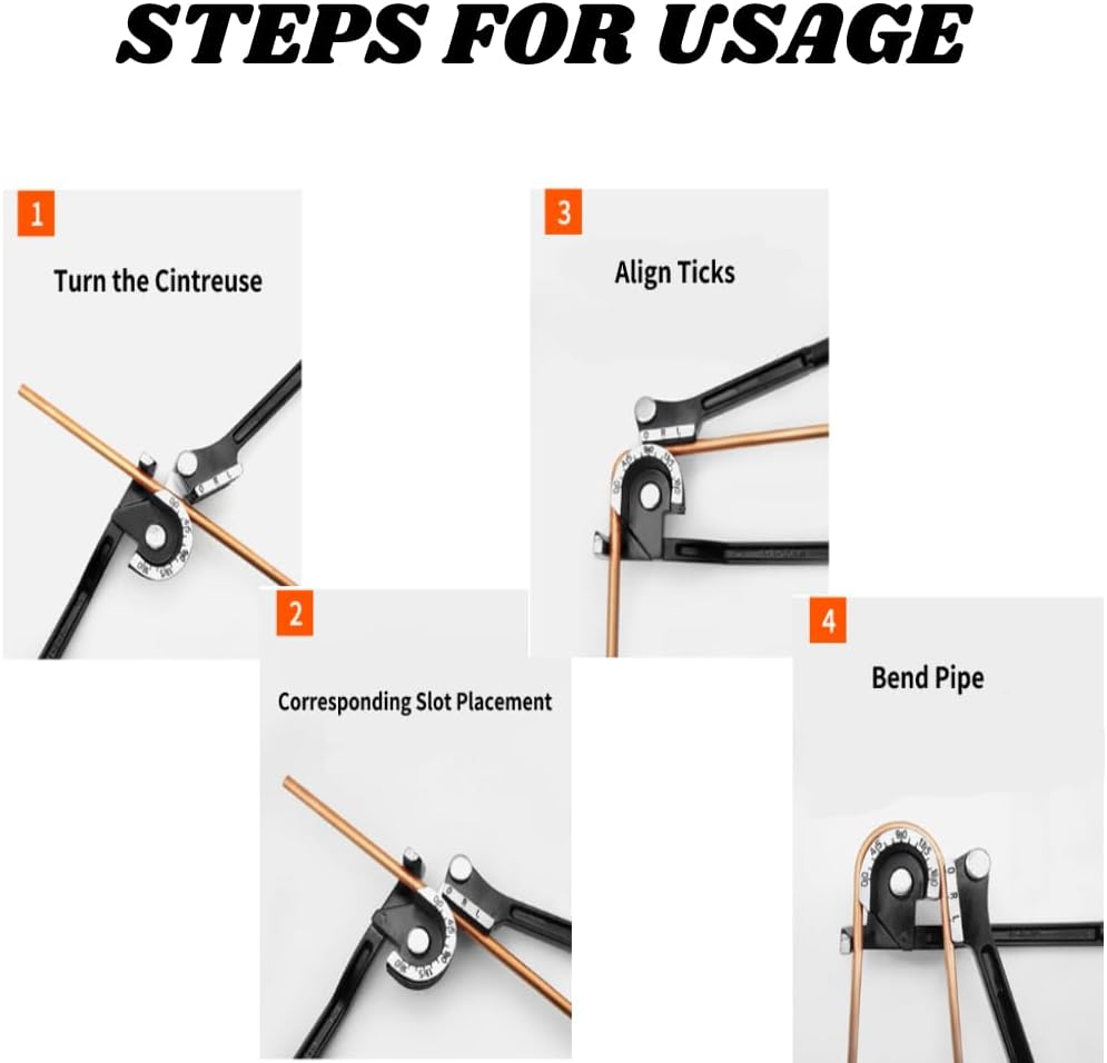 Biegezange,180 ° handliches Rohrbiegewerkzeug Professionelle Manuelle Rohrbiegemaschine für Rohre au