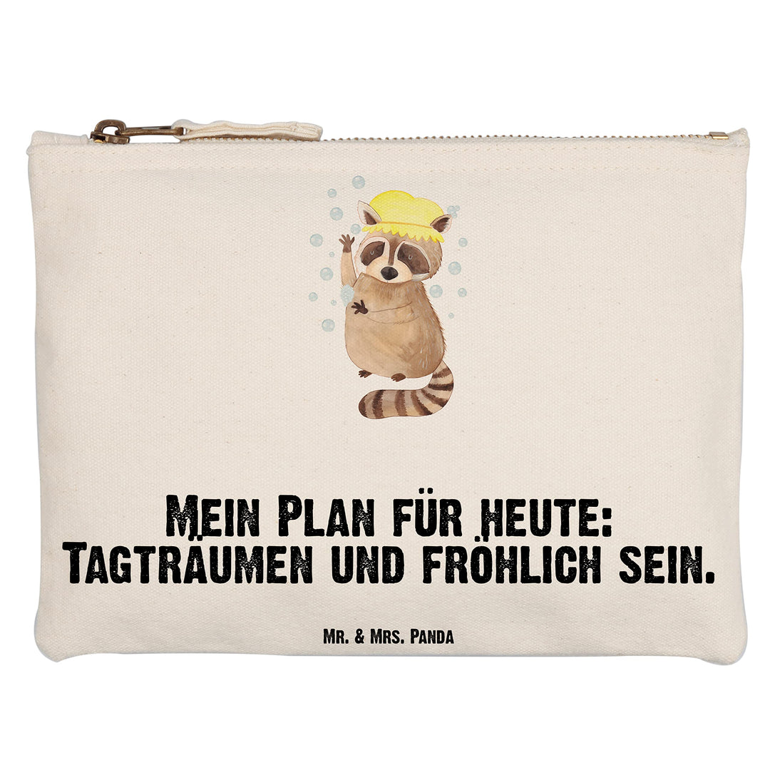 Mr. & Mrs. Panda Federmappe Waschbär Grösse XL Grosse - Geschenk, Stoffbeutel, Seifenblasen, kosmeti
