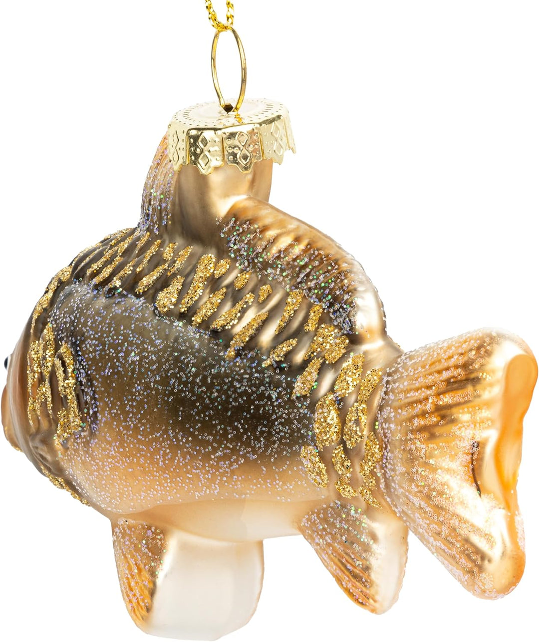 SIKORA Karpfen Spiegelkarpfen besondere Weihnachtskugel Glas Christbaumschmuck Deko Figur Weihnachte