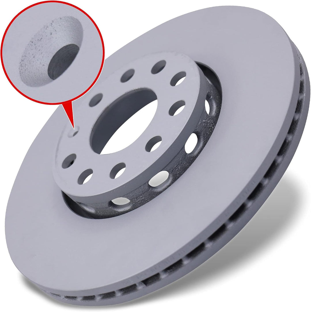 ATE Bremsenset Vorderachse inkl. Bremsscheiben vorne Ø 288 mm und Bremsbeläge vorne + Verschleisskon