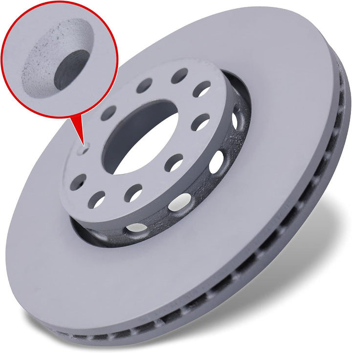 ATE Bremsenset Vorderachse inkl. Bremsscheiben vorne Ø 288 mm und Bremsbeläge vorne + Verschleisskon