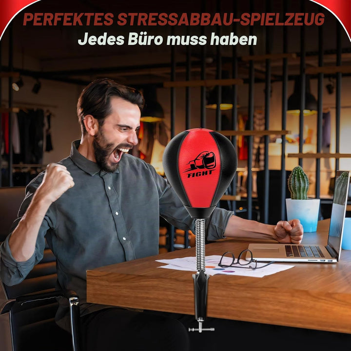 NZQXJXZ Boxsack für den Schreibtisch, Punchingball Tisch mit Superstarkem Saugnapf und Tischklemme f