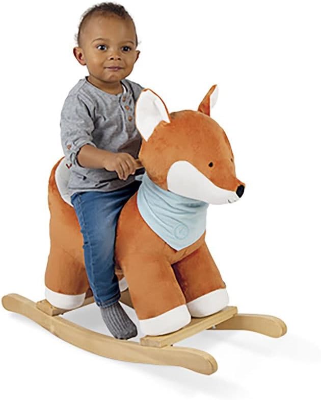 Kaloo - Les Amis - Stofftier, Fuchs Paprika als Schaukeltier, Höhe der Sitzfläche 35 cm - ab 12 Mona