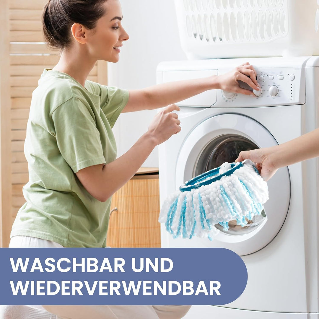 6 Stück Bodenwischer für Leifheit Clean Twist Disc Mop | für Leifheit Clean Twist Disc Mop Ergo, Wis