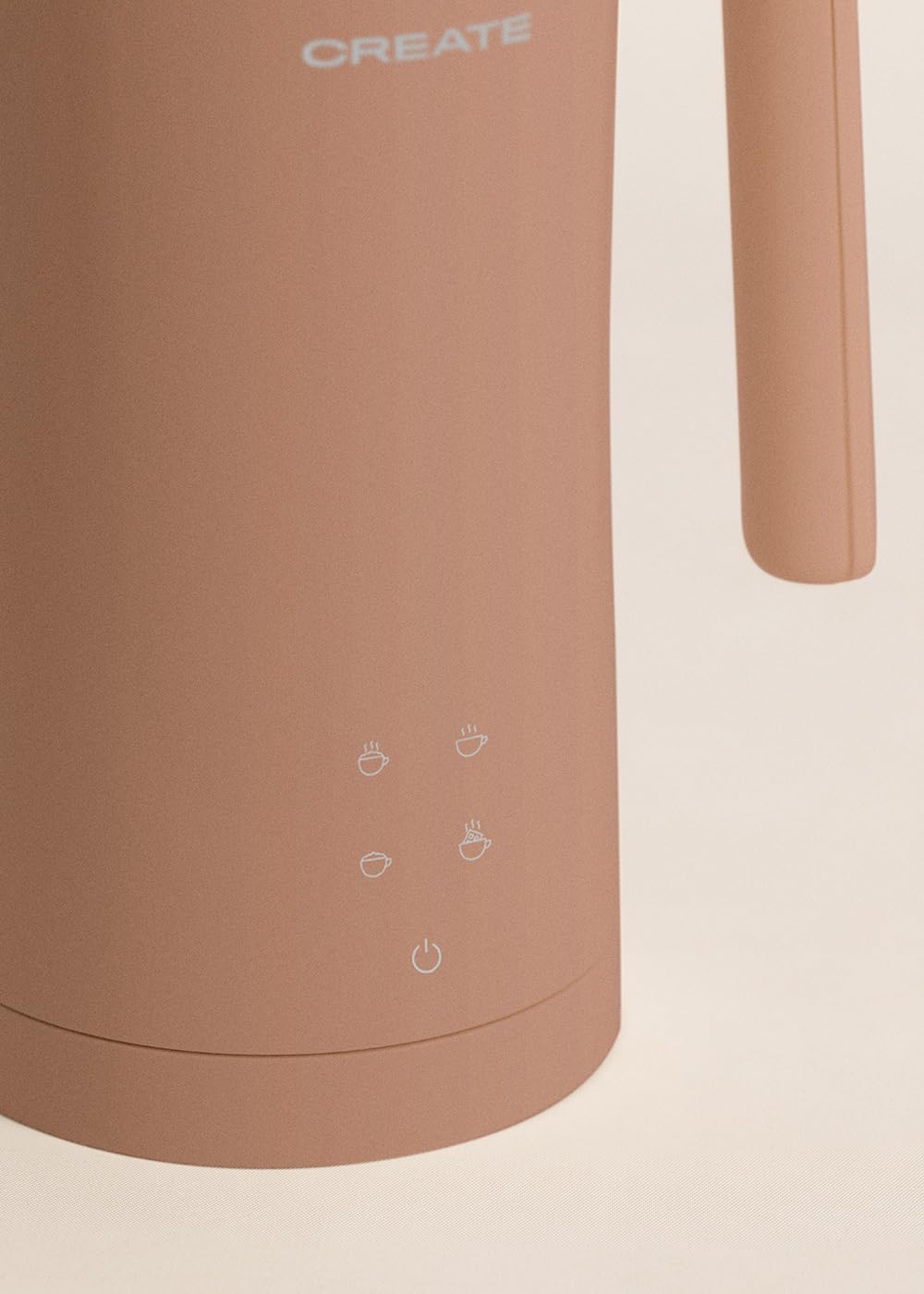 CREATE/MILK FROTHER STUDIO/Elektrischer Milchaufschäumer Mokka/Touchscreen, 4 Automatikprogramme, Si