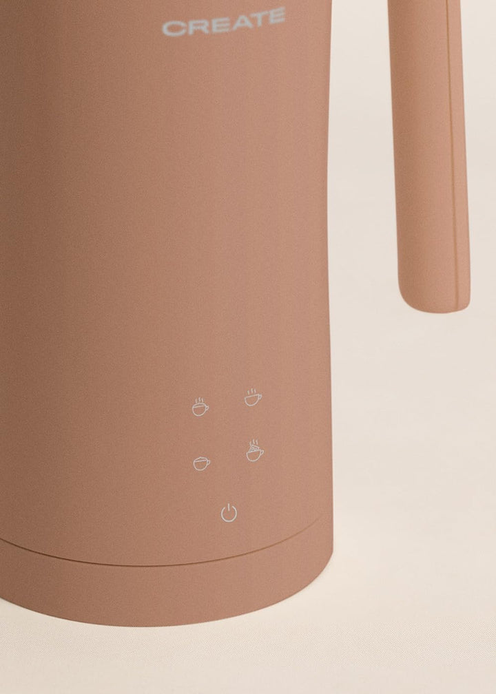 CREATE/MILK FROTHER STUDIO/Elektrischer Milchaufschäumer Mokka/Touchscreen, 4 Automatikprogramme, Si