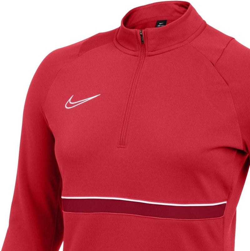 NIKE Damen Dri-fit Academy 21 Trainings-Sweatshirt XL University Red/White/Gym Red/White, XL Univers