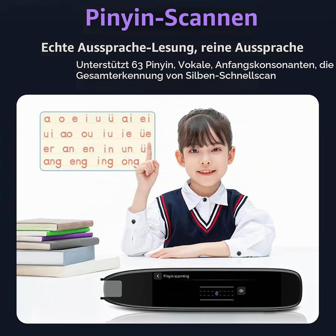 Übersetzerstift, 142 Sprachen Smart Voice Pen Scanner, LCD Touchscreen Text zu Sprache Gerät für Leg