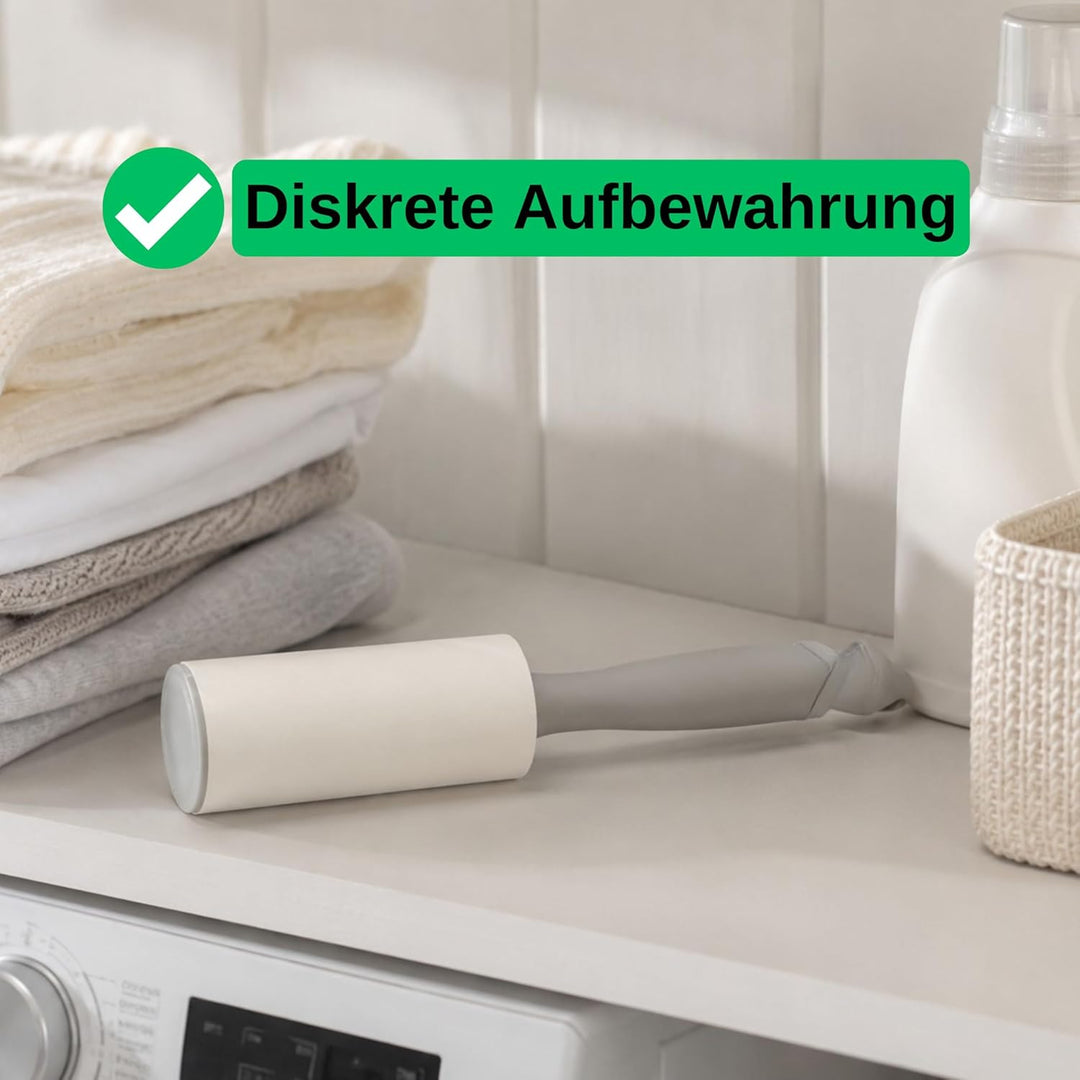 Fusselroller mit Geheimfach, 2 Pack, grosses Versteck in Fusselrolle, mit Schraubverschluss, Wertsac