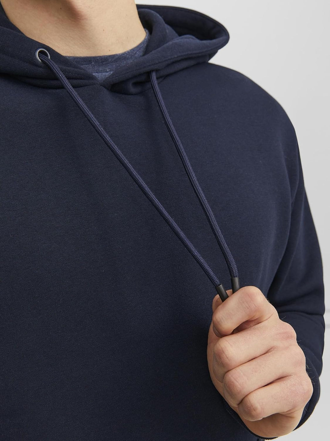 JACK & JONES Male Kapuzenpullover Einfarbig Kapuzenpullover XS Navy Blazer, XS Navy Blazer