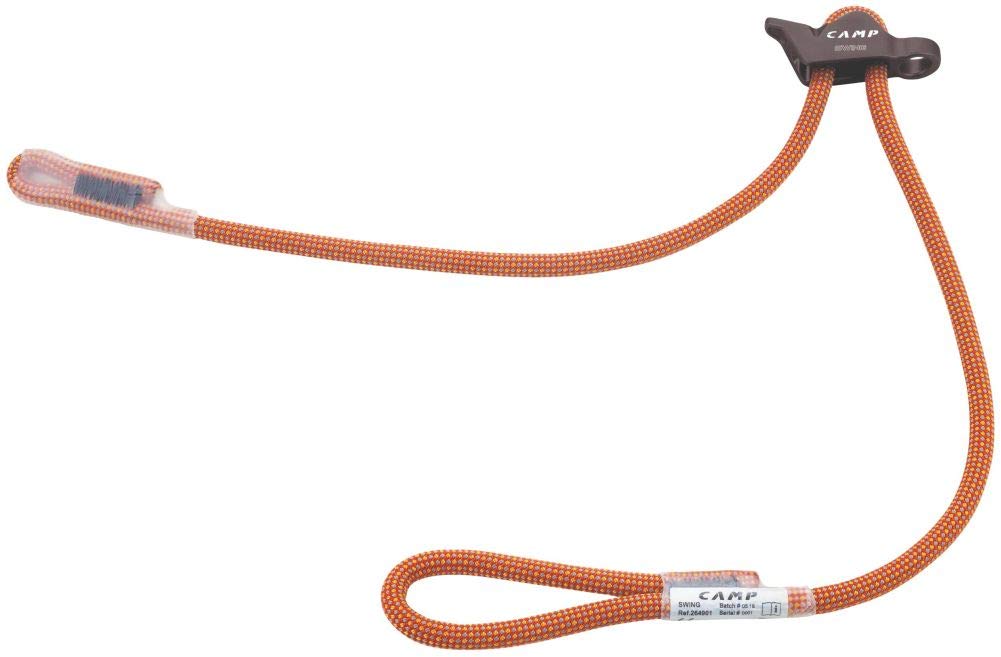 CAMP 5264901 Unisex Swing Kletterschlinge, 9,7 mm, Orange, Schwarz, Einheitsgrösse