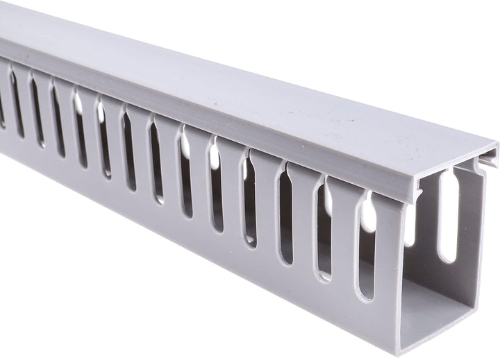 RS PRO Verdrahtungskanal Grau, 40 mm x 60mm, Länge 1m Kunststoff, Seitenwand Offen, Packung a 4 Stüc
