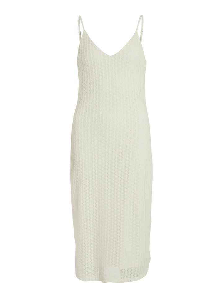 Vila Damen Vijulisa V-Neck S/L Midi Dress Kleid XS Birch, XS Birch