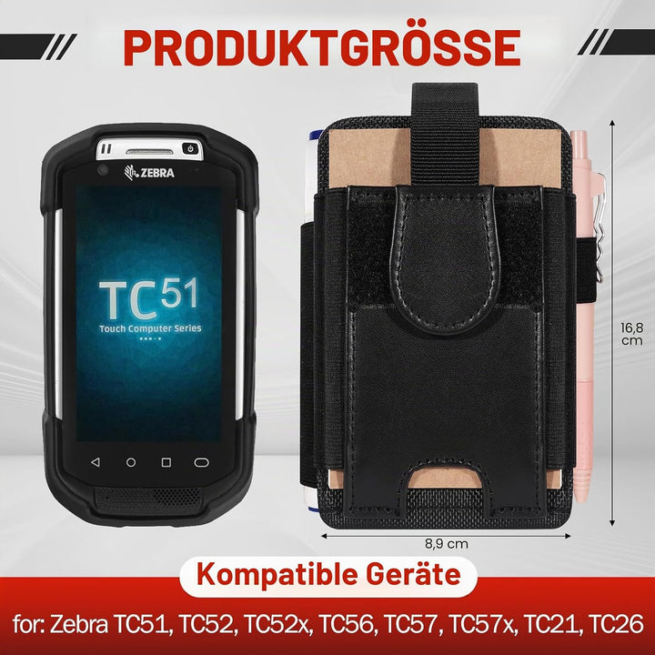 Scanner Holster für Zebra TC52, TC53, TC70, TC70x, TC72, TC75, TC75x, TC77, M60, MC67, Scannertasche