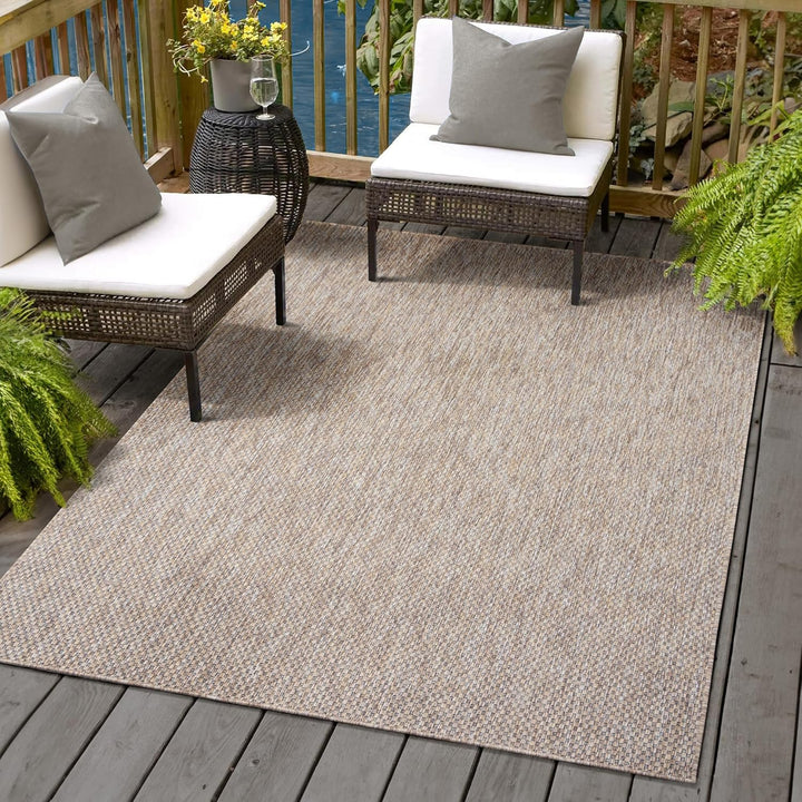SANAT Melissa Outdoor Teppich Wetterfest - Balkon Teppich Wasserabweisend - Teppich für den Innen un