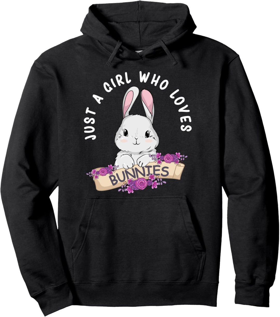 Just A Girl Who Loves Bunnies Kaninchen Geschenk für Frauen Pullover Hoodie
