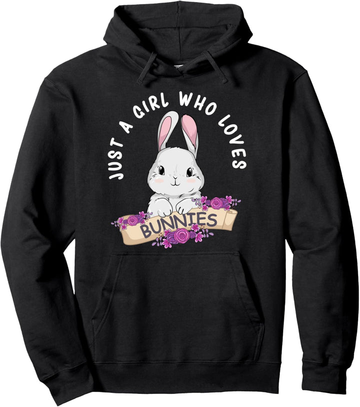 Just A Girl Who Loves Bunnies Kaninchen Geschenk für Frauen Pullover Hoodie