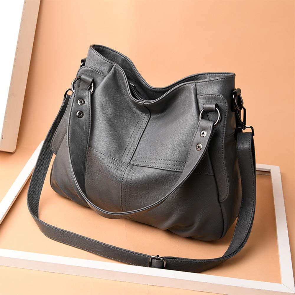Sacmill Damen Handtasche Grosse Leder Damenhandtasche Umhängetaschen Designer Schultertasche Hobo Ta