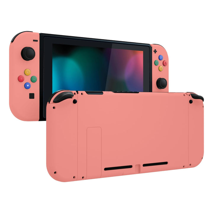 eXtremeRate Hülle Case für Nintendo Switch Joycon/Konsole, Rückgehäuse&Kickstand für Switch Console,