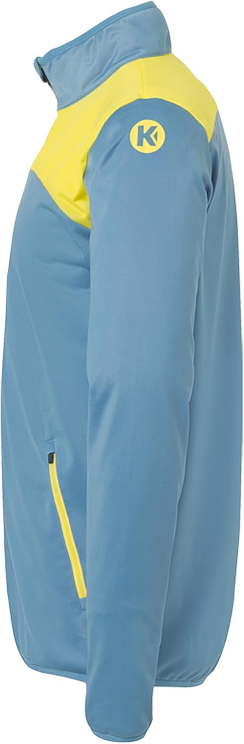 Kempa Herren Emotion 2.0 Poly Jacke, Dove blau/limonengelb, XL