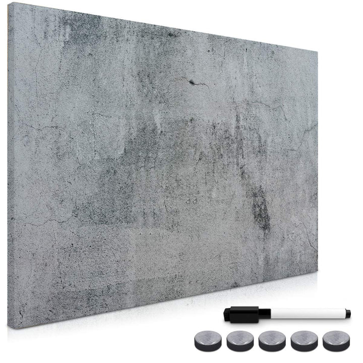 Navaris Magnettafel Magnetpinnwand Memoboard zum Beschriften - 90x60 cm Notiztafel div. Designs - Ta