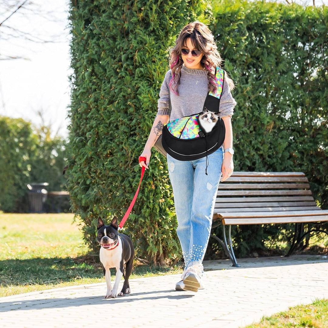 PETCUTE Hundetragetasche,Atmungsaktives Mesh Hundetasche mit Verstellbarer Schultergurt,Taschen,Trag