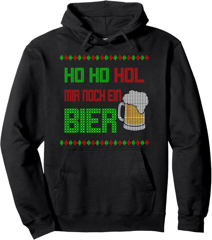 Ho Ho Hol mal noch ein Bier - lustiger Spruch Pullover Hoodie