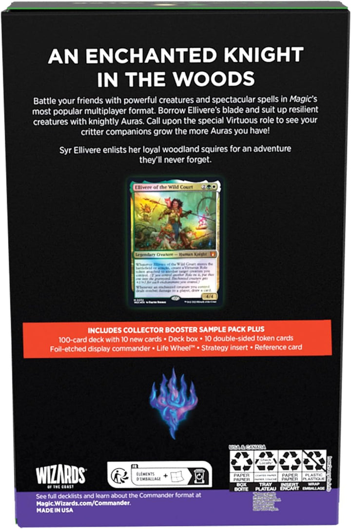 Magic: The Gathering Wildnis von Eldraine Commander-Deck– Tugend und Tapferkeit (Deck mit 100Karten,